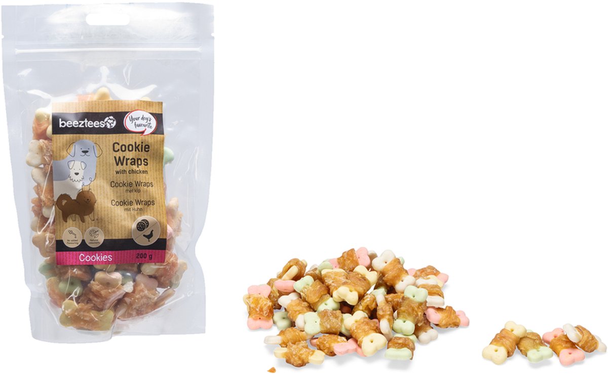 BEEZTEES Cookie wraps m/kip - S - 200gr