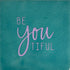 YETT Tegeltje - beYOUtiful - groen/lila