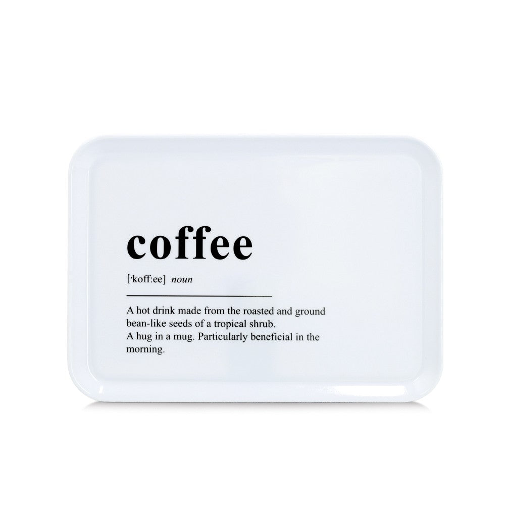 ZELLER - Melamine schaal "Coffee" 30.5x22cm