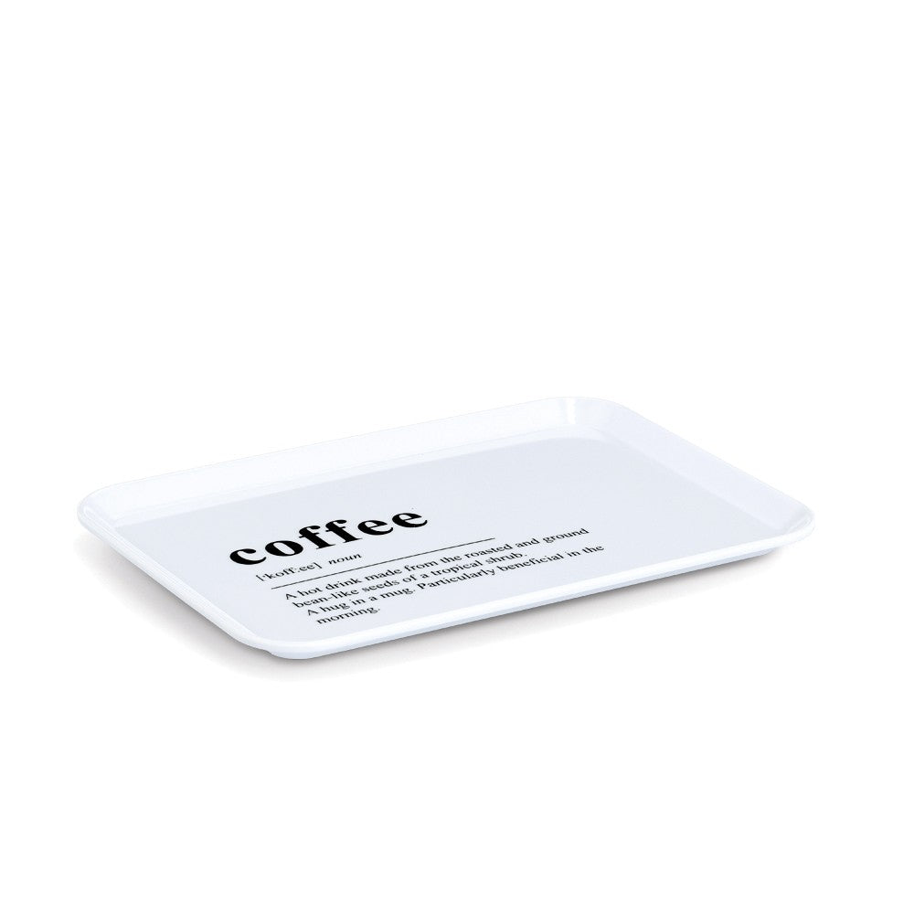 ZELLER - Melamine schaal "Coffee" 30.5x22cm