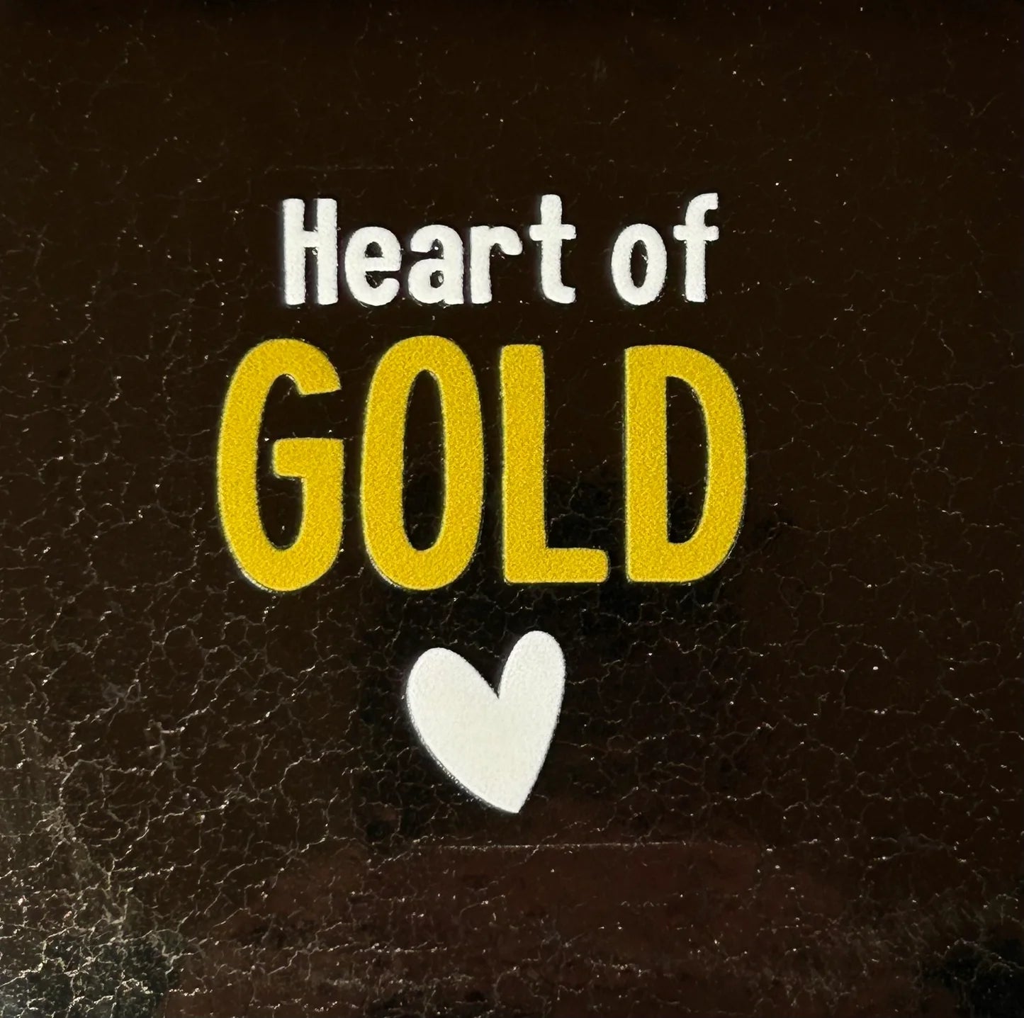 YETT Tegeltje - Heart of gold - goud