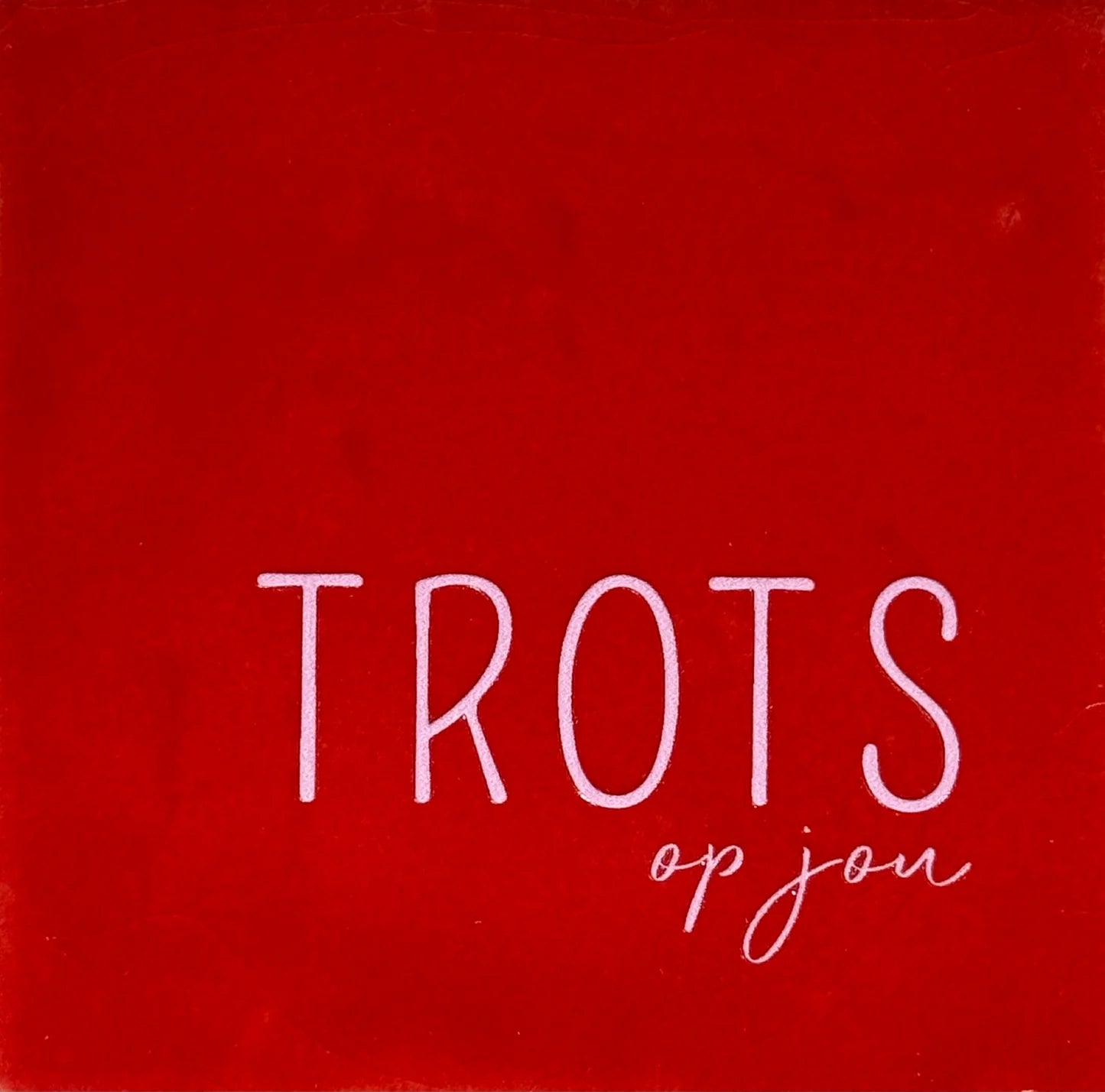 YETT Tegeltje - Trots op jou - rood/baby roze