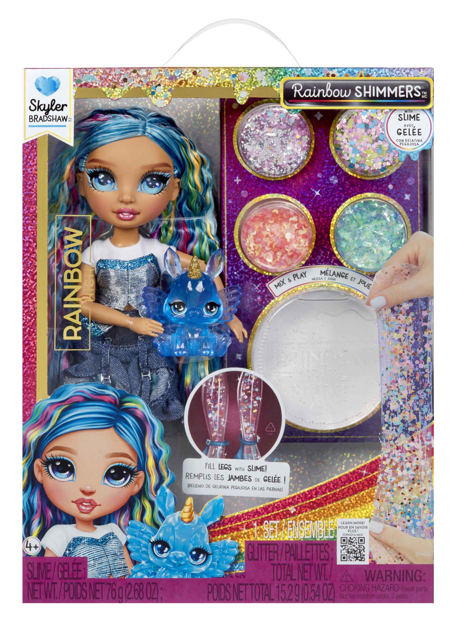 RAINBOW HIGH Shimmers m/slijm - Fashion Doll - Skyler