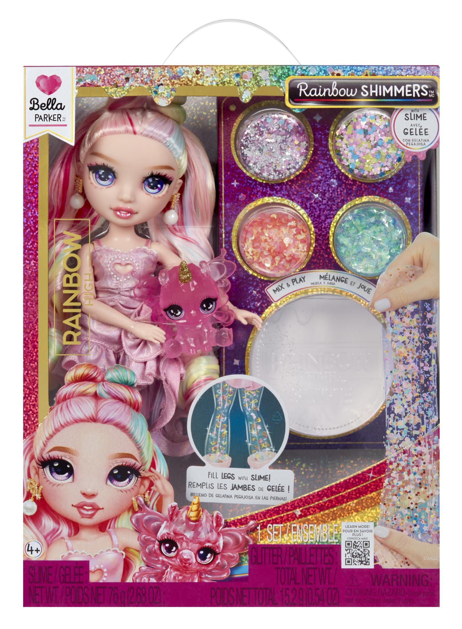 RAINBOW HIGH Shimmers m/slijm - Fashion Doll - Bella