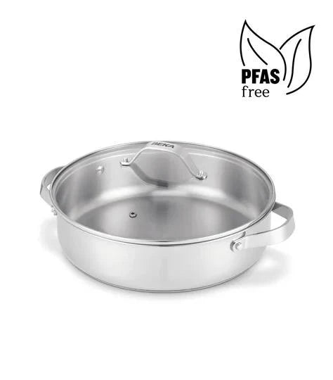 BEKA Cicla R Sauteerpan 28cm met 2 zijgrepen en glazen deksel