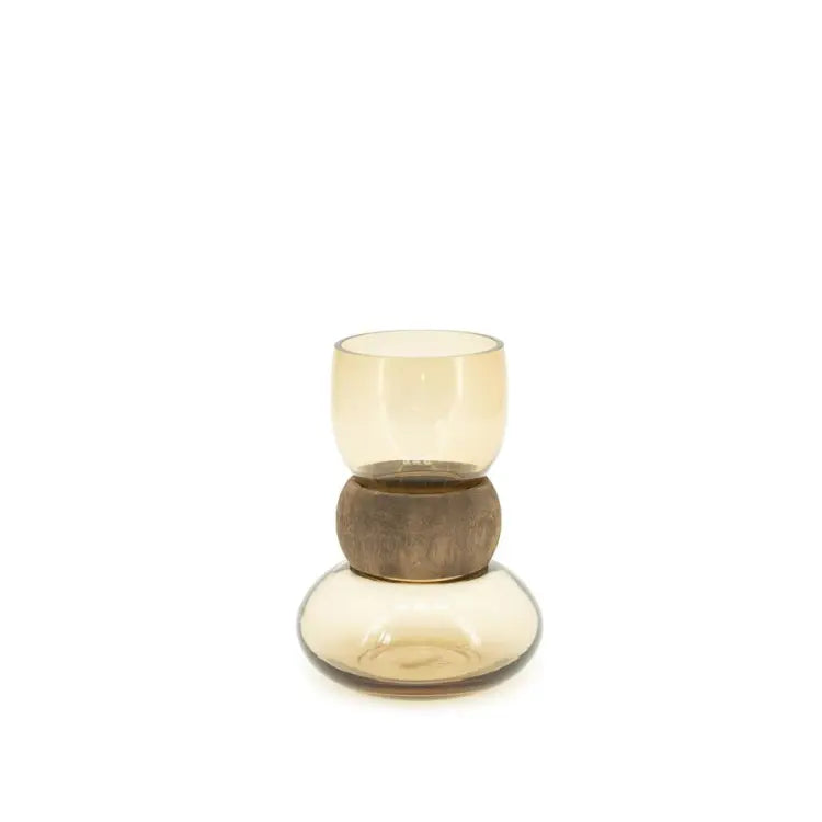 BY BOO Verra vaas - S 23.5cm - bruin