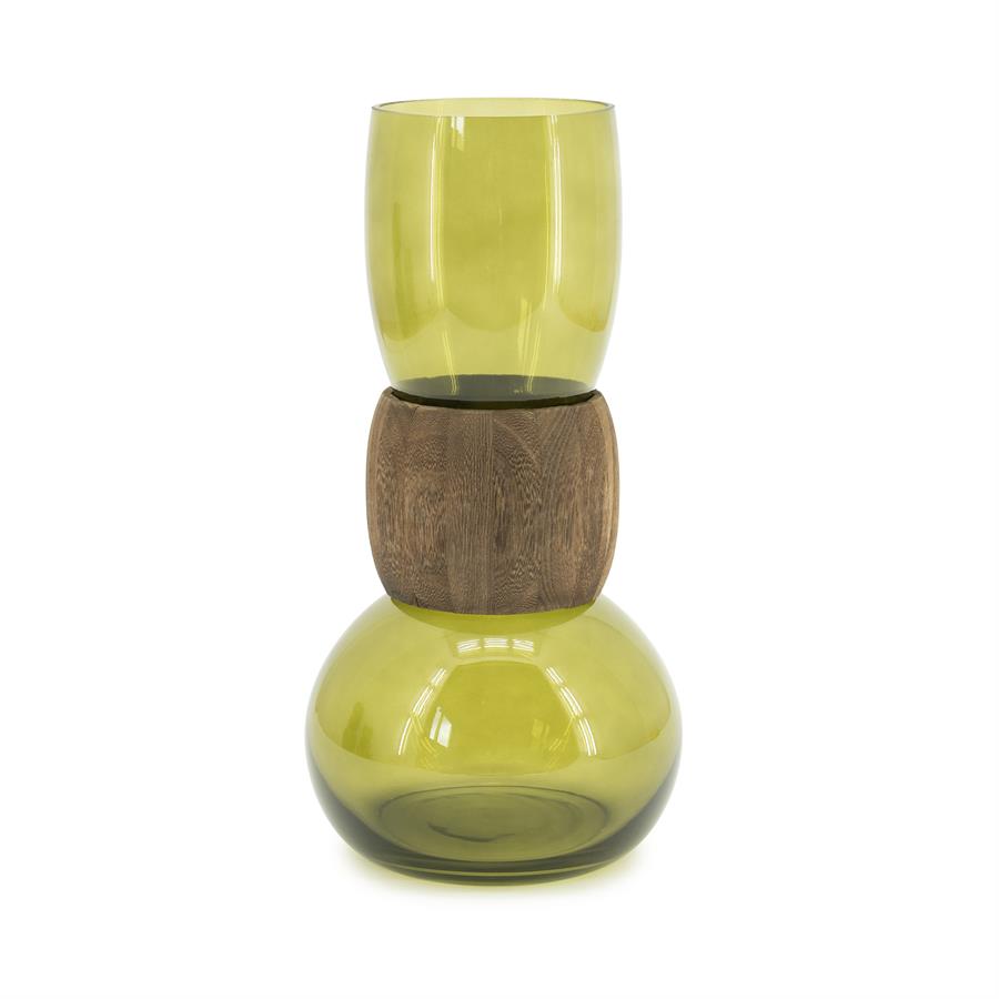 BY BOO Verra vaas - L 39.5cm - groen