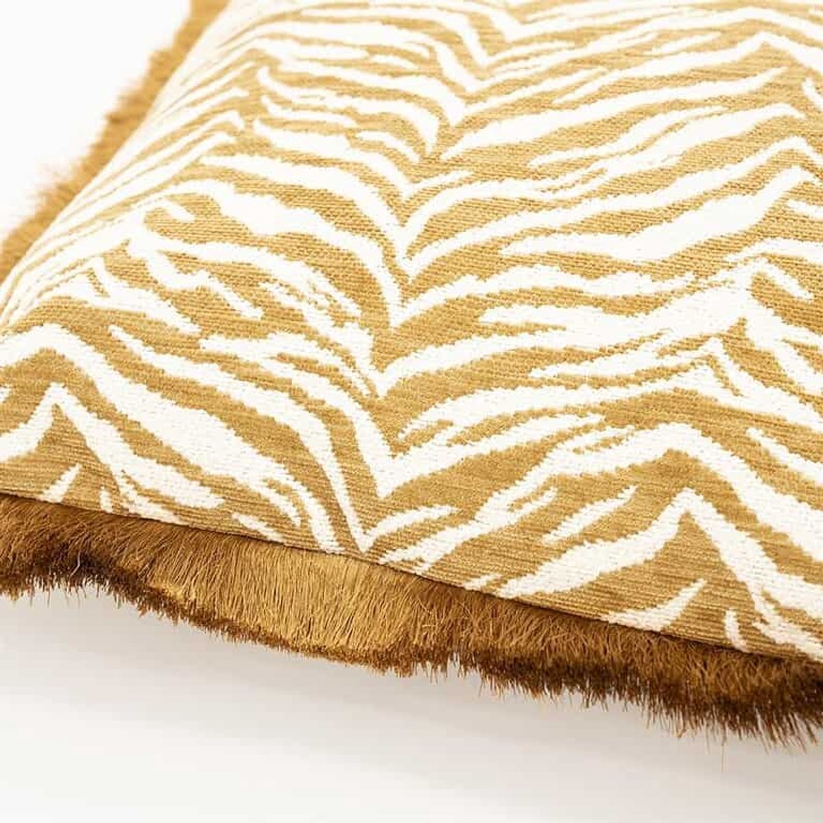BY BOO Tigra kussen - 40x60cm - mustard