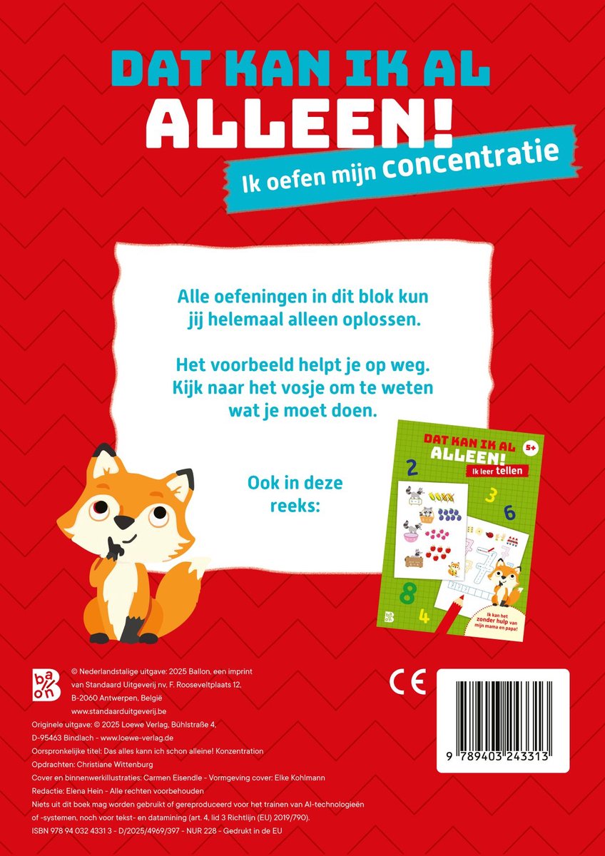 Dat kan ik al alleen - Ik oefen mijn concentratie