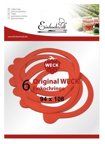 WECK EKW set 6 - ring rood 94x108