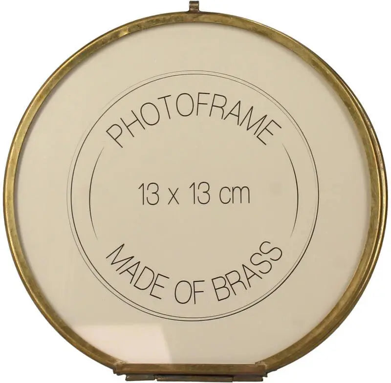 Fotokader 13x13cm - brass gold