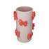 Vaas strik - 16,8x16,8x26cm - roze