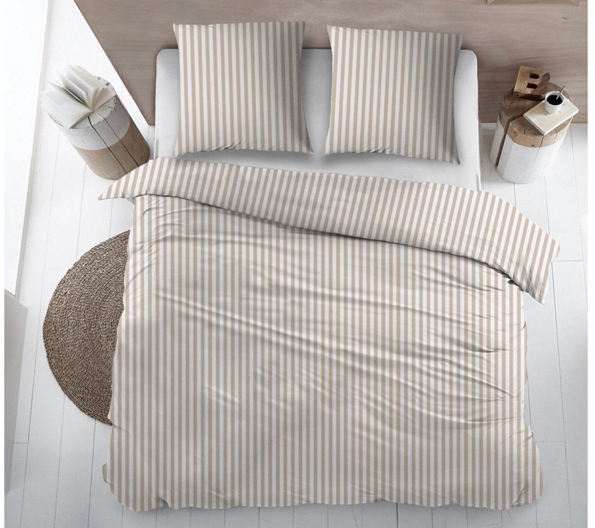 DREAMS Dekbedovertrek flanel - 200x220cm - Iris beige
