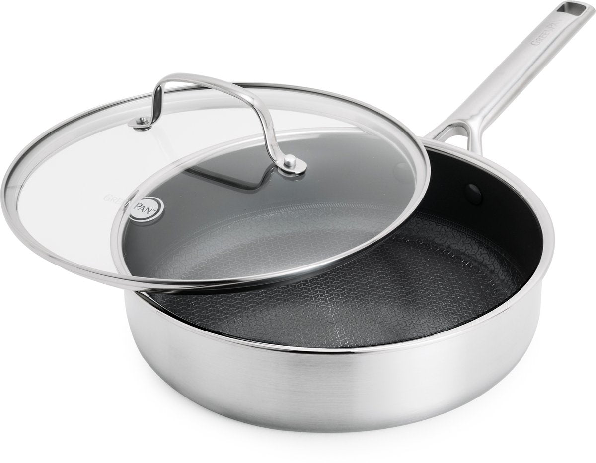 GREENPAN Apex stoofpan met glazen deksel 24cm