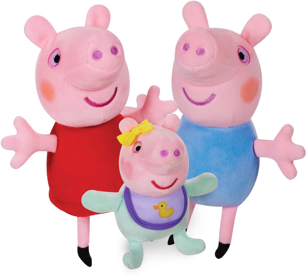 Peppa Pig, George en baby - pluche