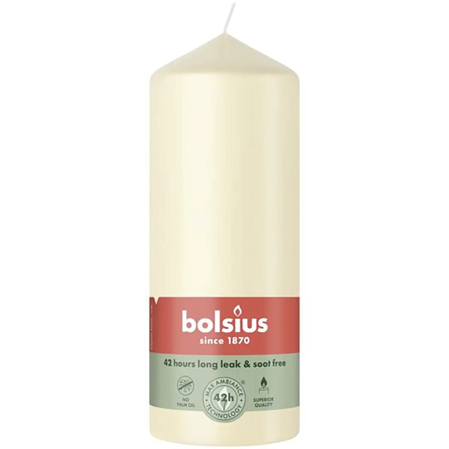 BOLSIUS Stompkaars 15x5.8cm - soft pearl rustiek