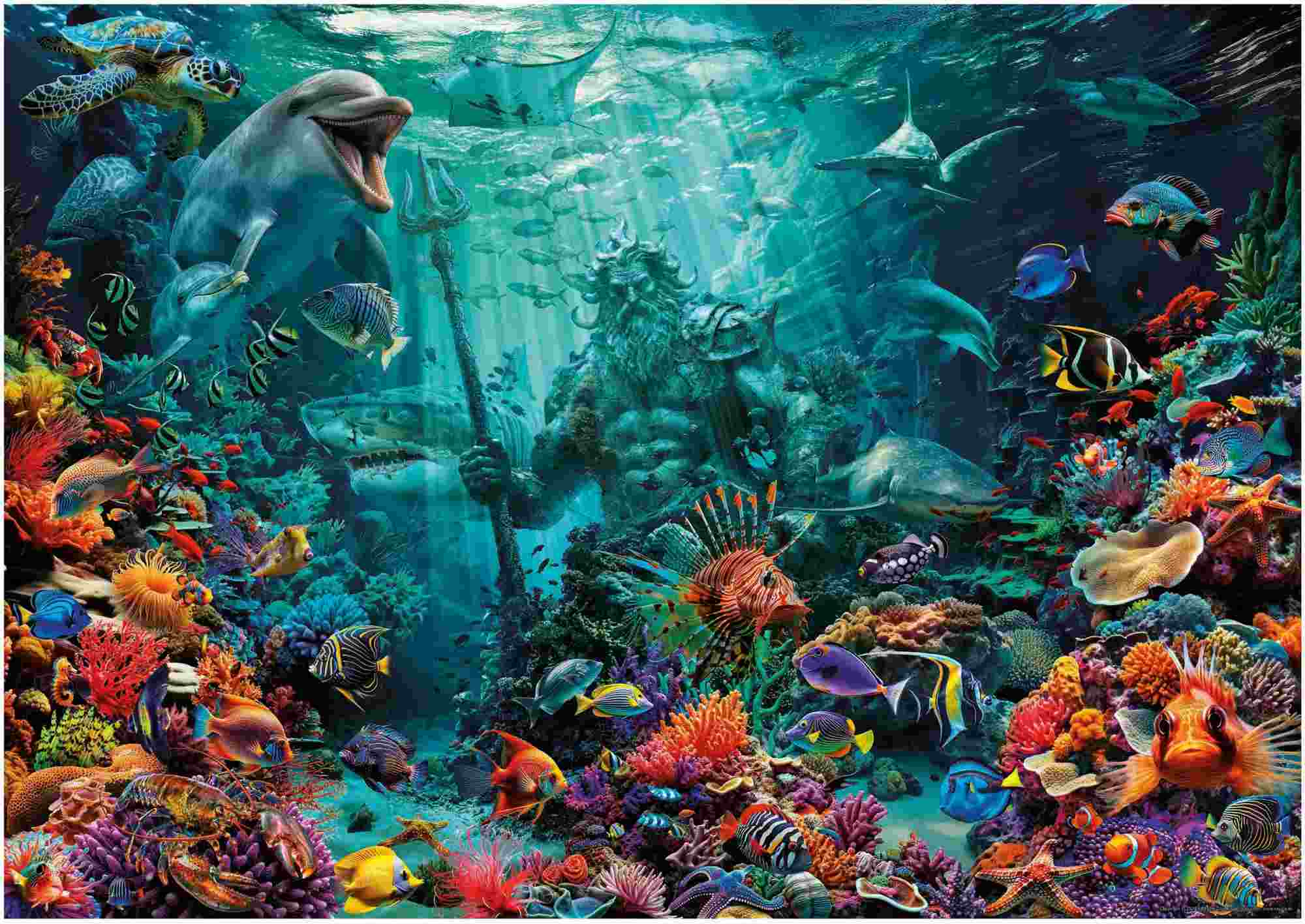EDUCA Puzzel - Poseidon Koraalrif 1000st.