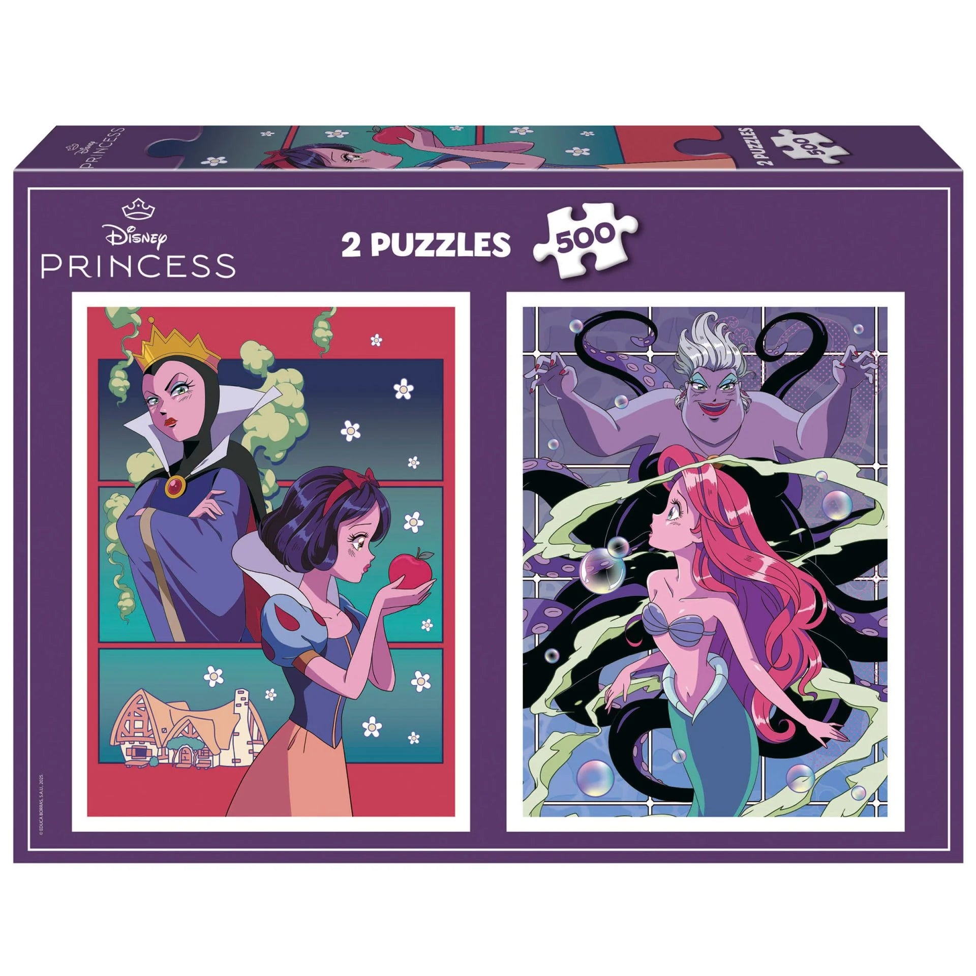 EDUCA Disney puzzel - Kwaad vs Prinses 2x500st.