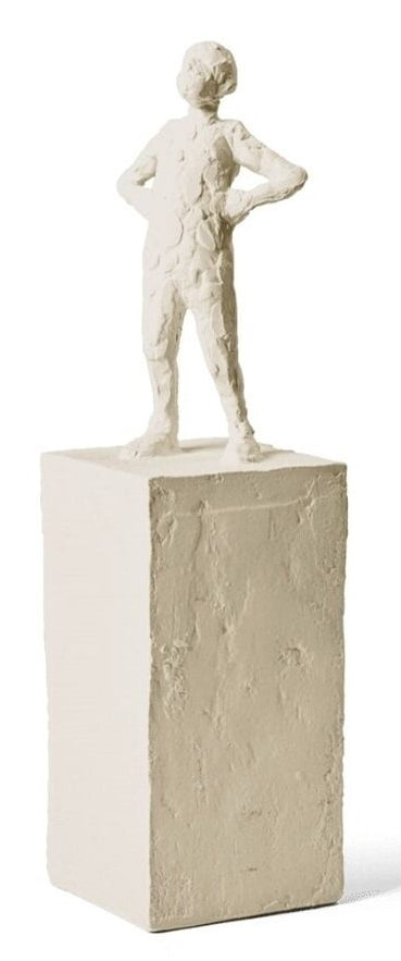 KAHLER ASTRO figuur 30cm - leo - wit