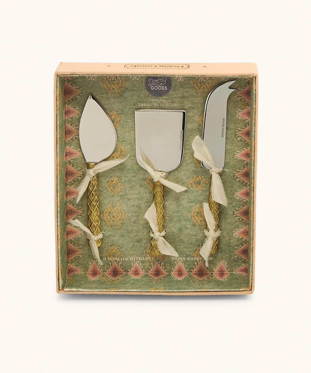 Set 3 kaasmessen in geschenkbox - Chameli