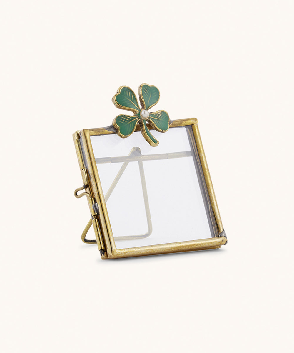 Mini kadertje - 7x5,5cm - Lucky clover