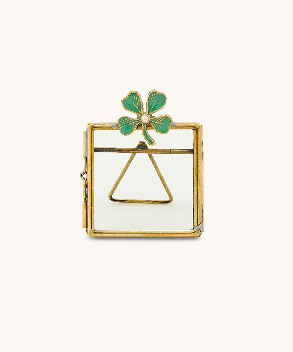 Mini kadertje - 7x5,5cm - Lucky clover