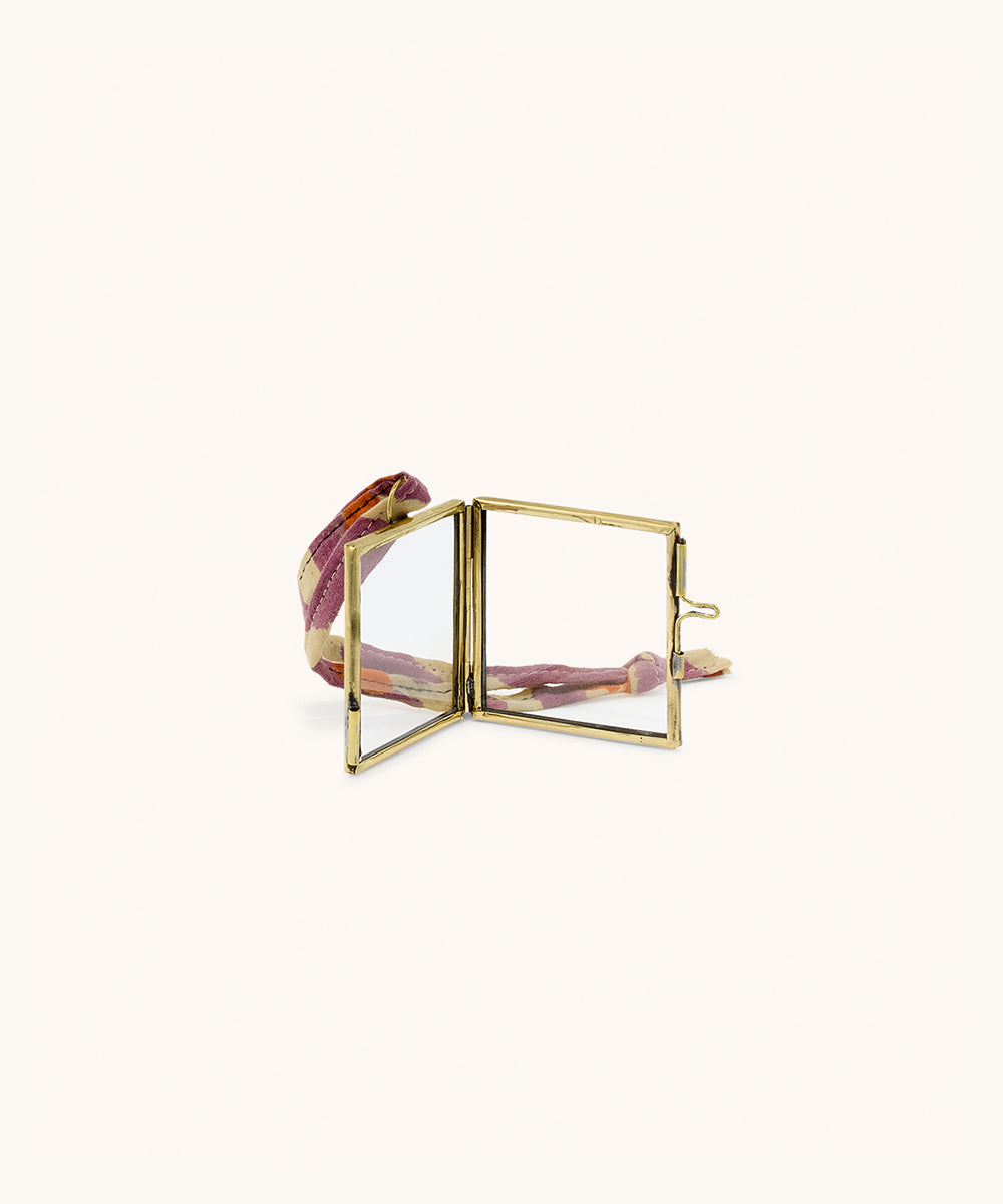 Mini kadertje - 6x5,5cm - pink leopard