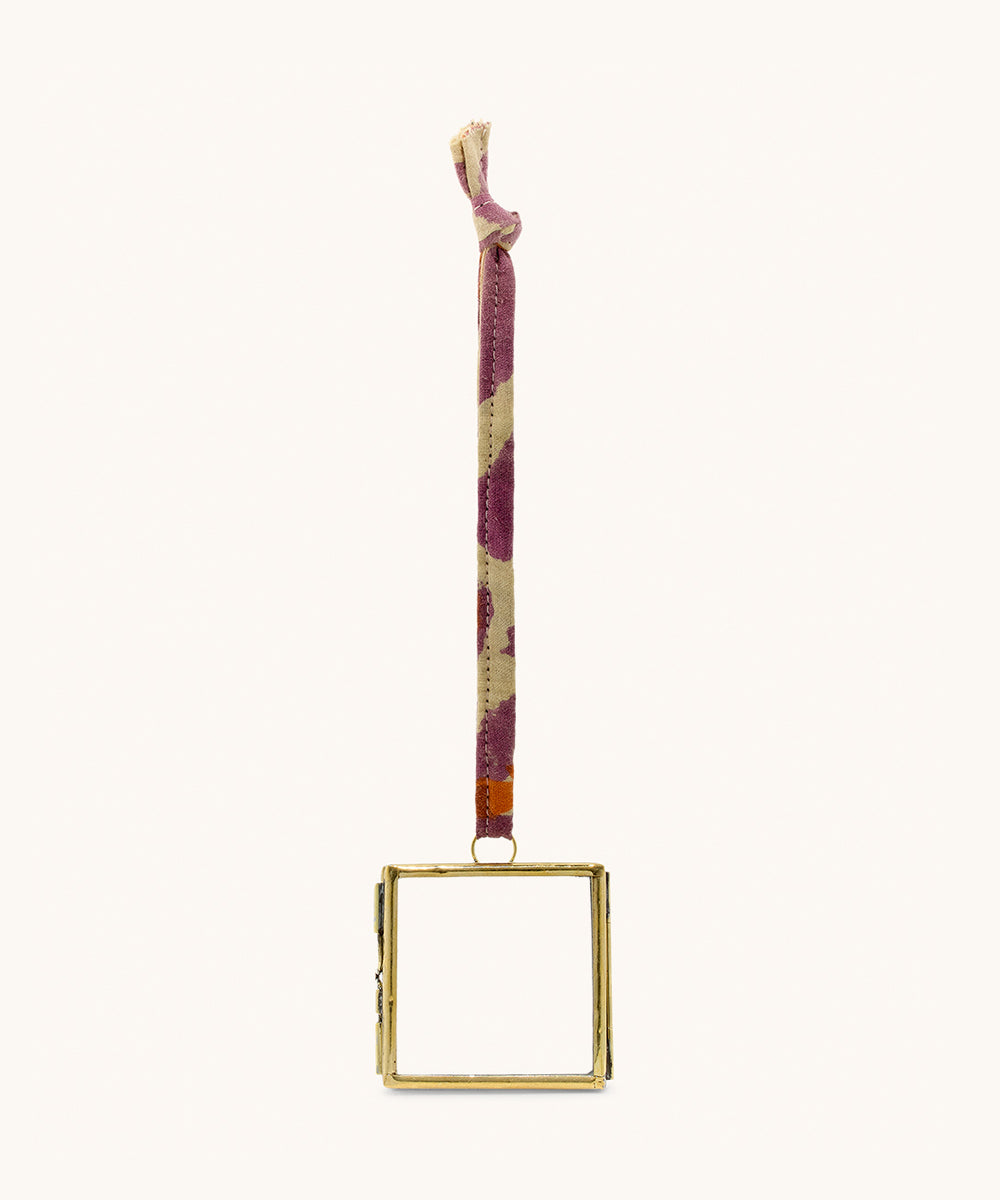 Mini kadertje - 6x5,5cm - pink leopard