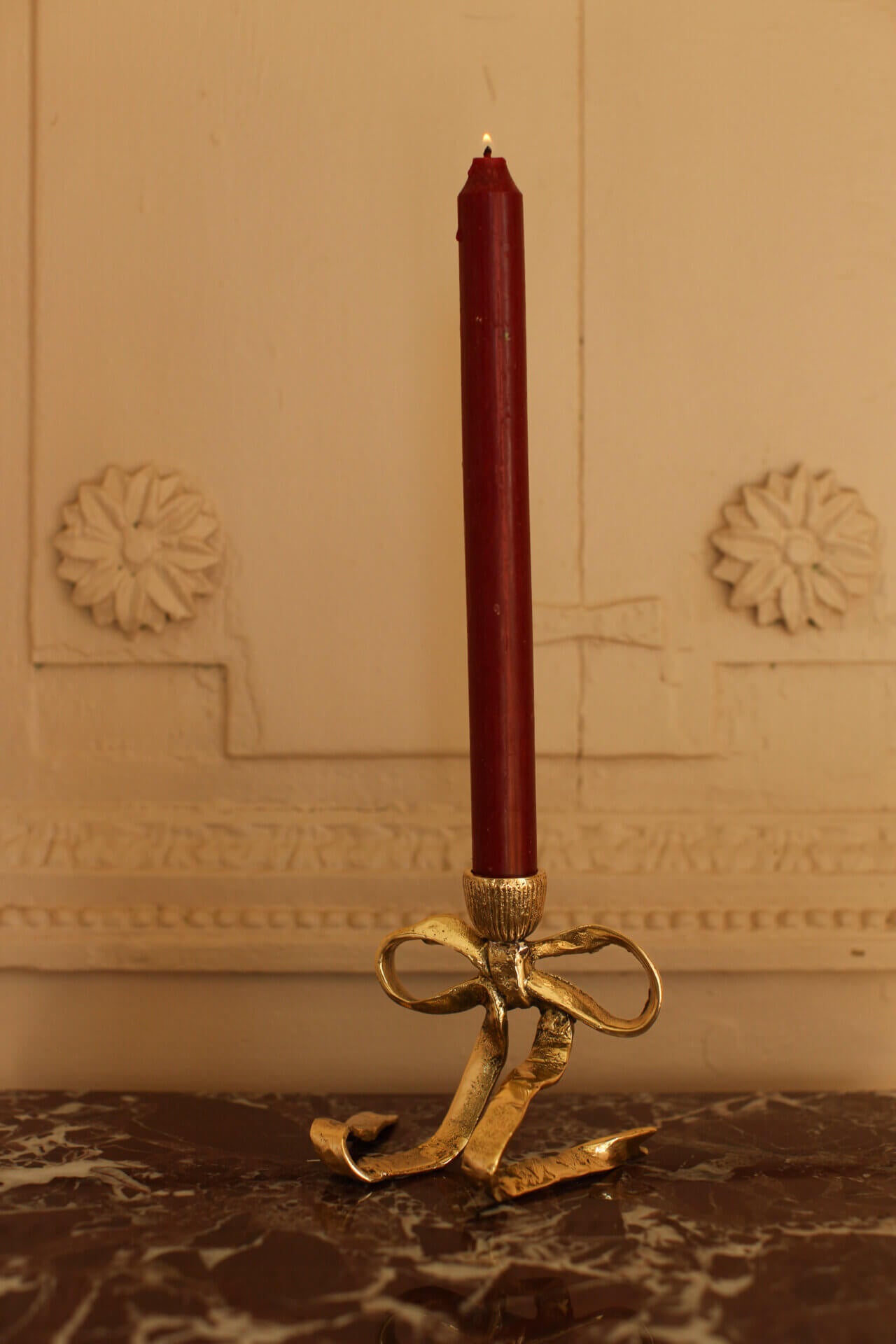 Kandelaar brass - Riley ribbon