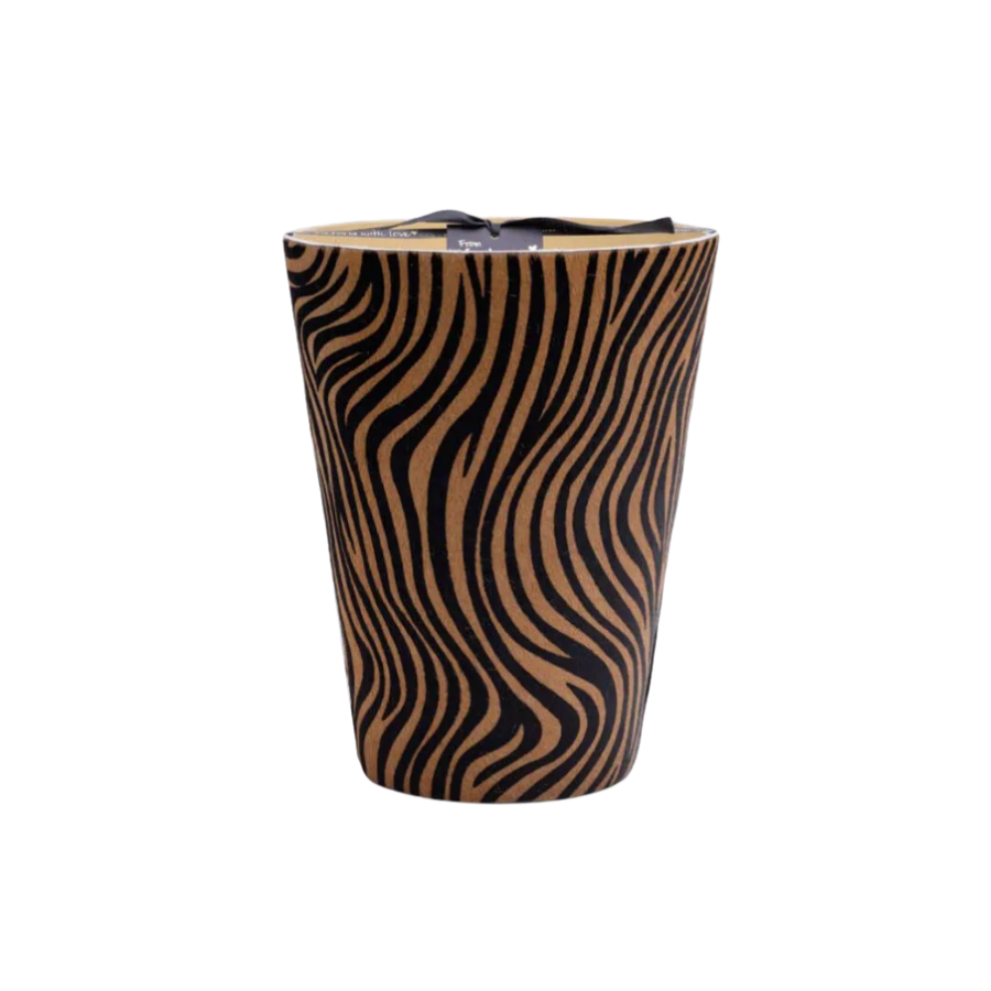 VICTORIA Kaars hairy - XL - zebra brown