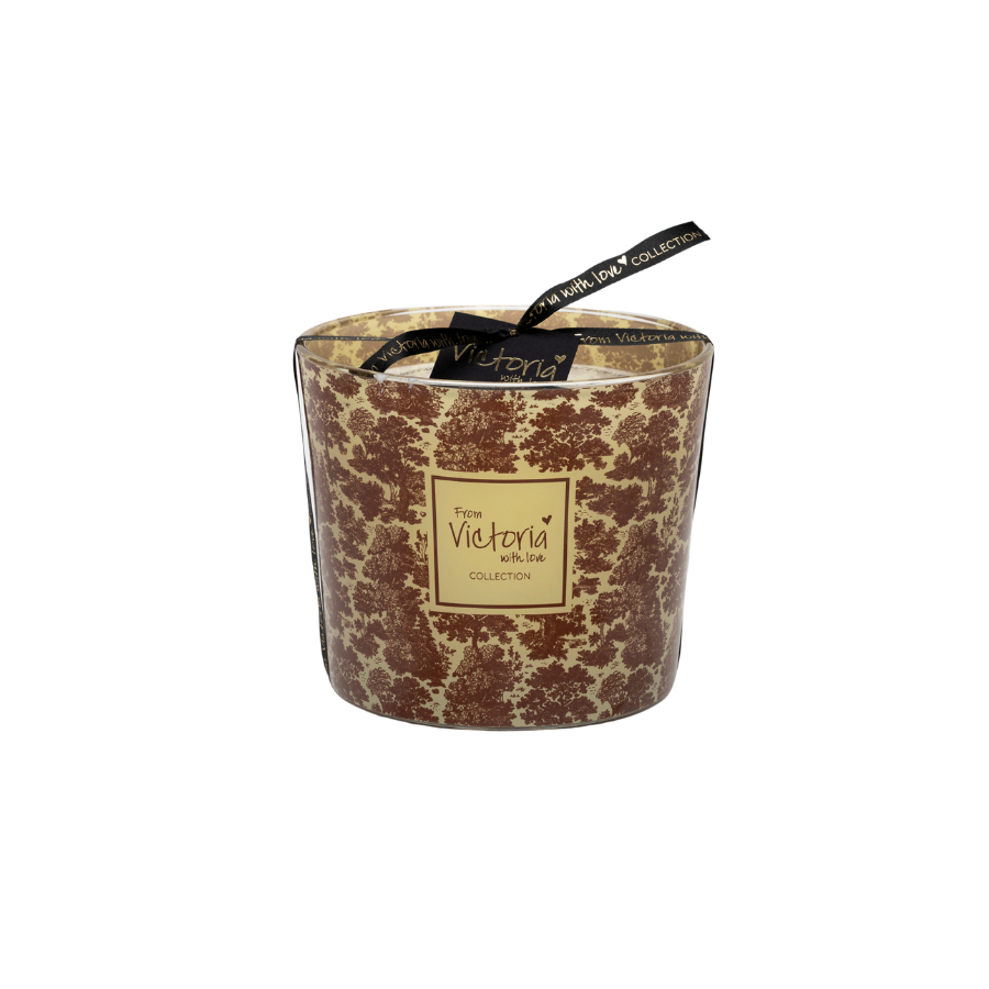 VICTORIA Kaars forest - M glamour - brown (mondgeblazen, niet hervulbaar)