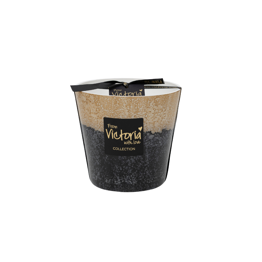 VICTORIA Kaars lava winter - M glamour - black (mondgeblazen, niet hervulbaar)