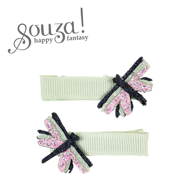 SOUZA Yoia haarclips - green