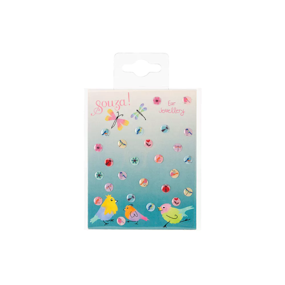 SOUZA oorstickers 26st.- flowers