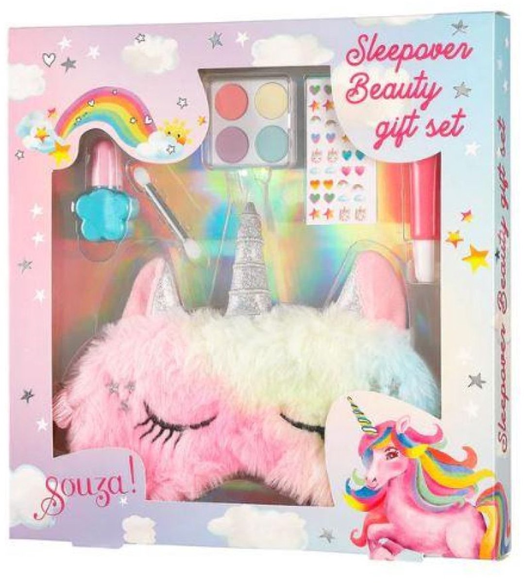 SOUZA Unicorn set make up en slaapmasker