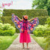 SOUZA Papillon verkleedset kleedje en vleugels - 110/122 (5/7jaar)