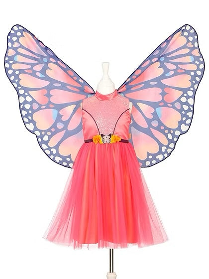 SOUZA Papillon verkleedset kleedje en vleugels - 110/122 (5/7jaar)