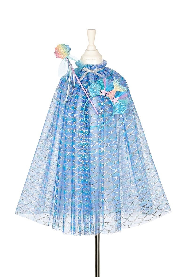 SOUZA Marlya mermaid verkleedset cape, tiara en toverstaf - 5/7jaar