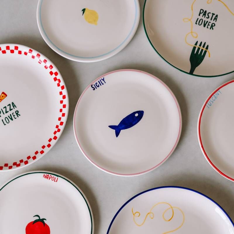 QUE RICO Atelier Pistache -  italian bord M 22cm - ass.