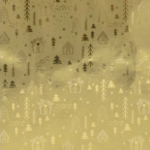 Kerstpapier Cozy X-Mas 150x70cm