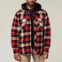 HARD YAKKA Quilted hemd m/kap flanel - XL - Rood