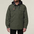 HARD YAKKA Quilted hemd m/kap solid - M - Military green
