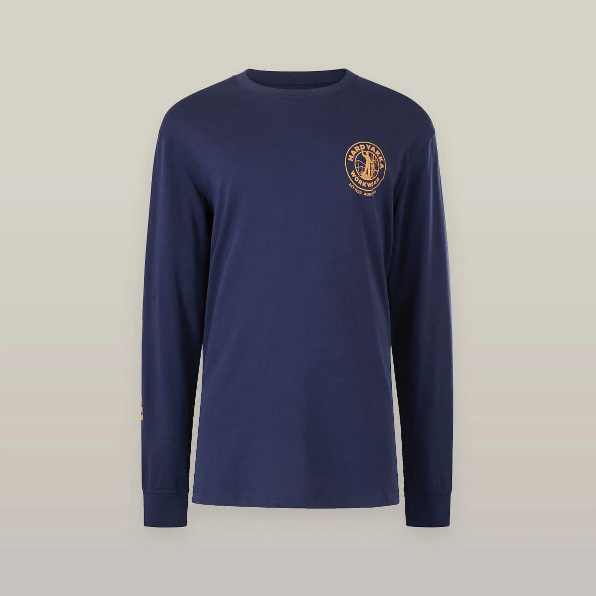 HARD YAKKA Heritage icon Tshirt m/lange mouwen - S - Navy