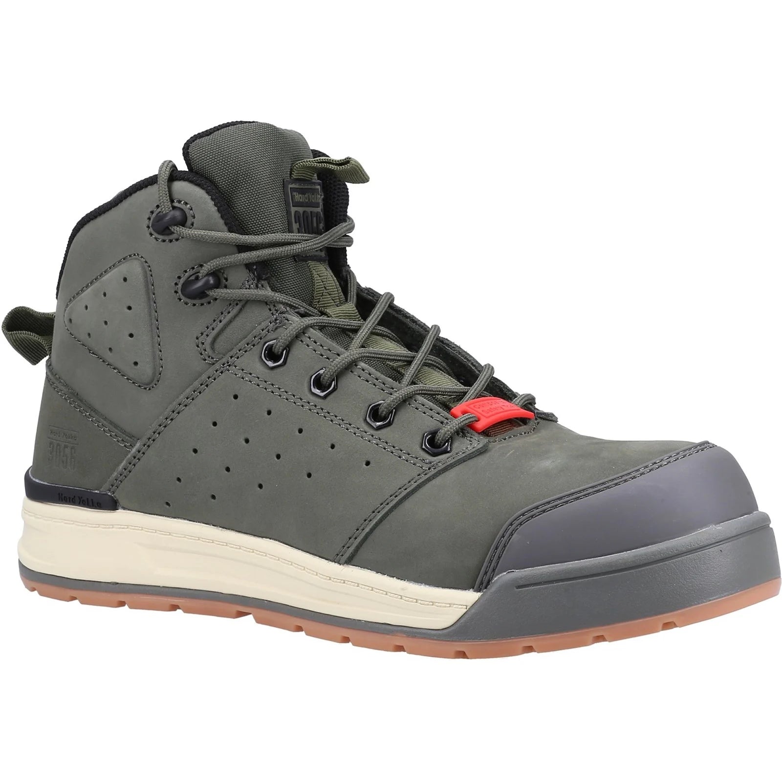 HARD YAKKA  Lace Zip S1P Veiligheidsschoenen - Olive - 46