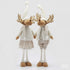 EDG Kerstdeco rendier 80cm - wit/ bruin ass.  (prijs per stuk)