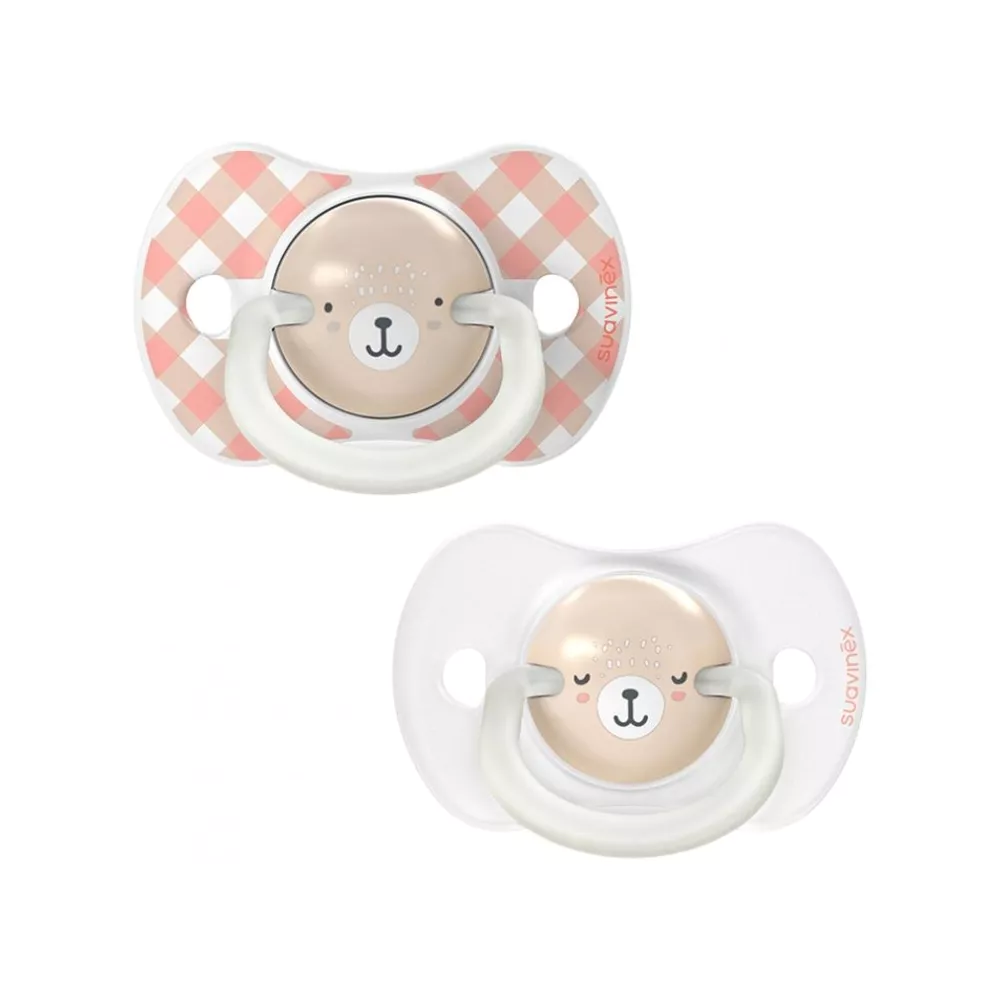 SUAVINEX Night&Day Fopspeen 2st. - roze - 0/6m