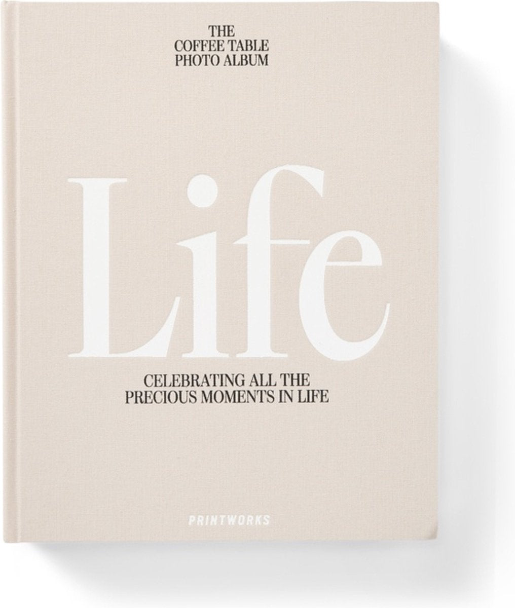 PRINTWORKS Foto album L - Life - beige
