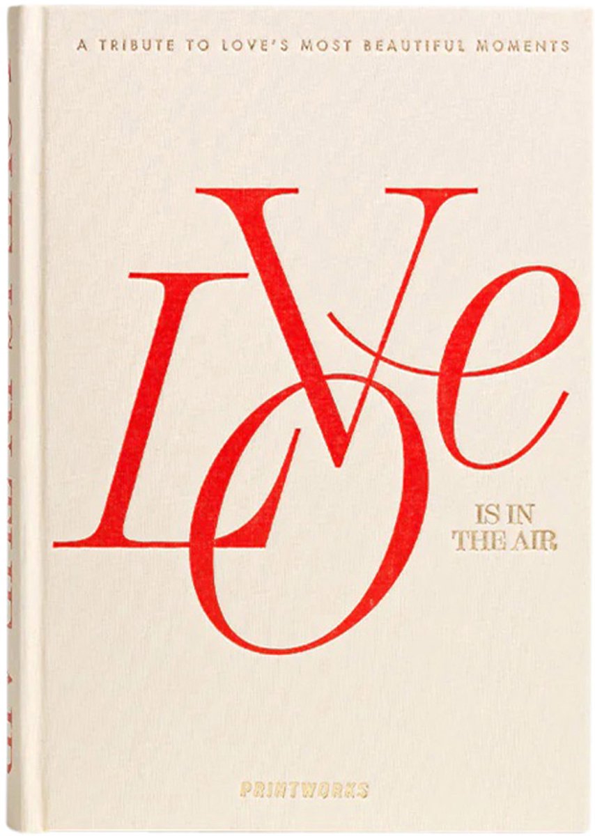 PRINTWORKS Fotoboek - Love Is In The Air - beige