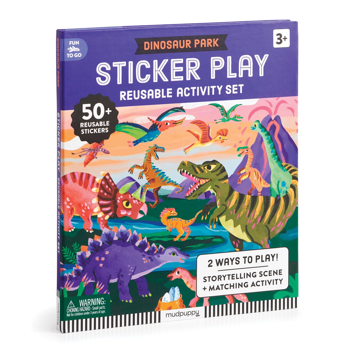 MUDPUPPY Herbruikbare stickers - Dinosauruspark