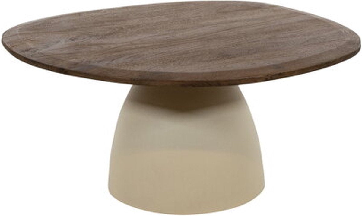 Cornetto salontafel organisch - 86x76x40cm - mango malaga brown